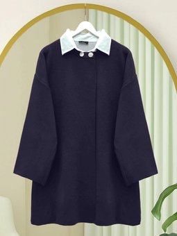 Çift Düğmeli Salaş Triko Laci Panço