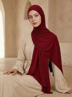 Premium Penye Şal Bordo