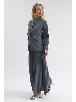 Terra Etek Bluz Gri Takım