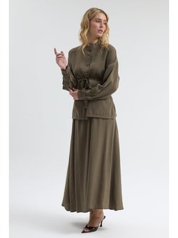 Terra Etek Bluz Haki Takım