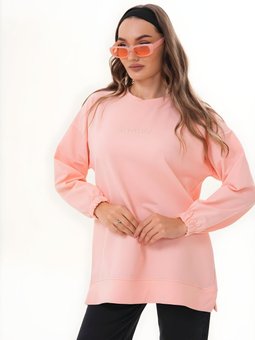 Pudra Be Yourself Uzun Kol Bisiklet Yaka Sweatshirt Tunik