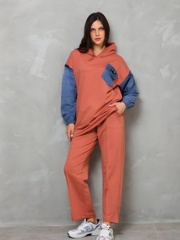 Somon Spor Kolları Kot Detaylı İkili Takım