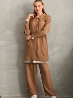 Vizon İkili Gömlek Pantolon Takım