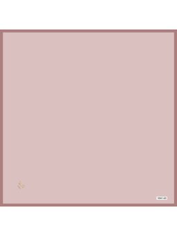 Düz Renk Black Seri Twill Askısı İle Birlikte 90x90 Cm Pudra Eşarp Pembe