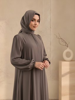 Kahverengi Medine İpeği Şal