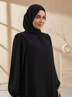 Lacivert Medine İpeği Eşarp