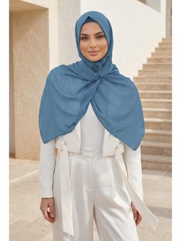 Penye Bone Ve Pratik Şifon Şal İkili Takım,ps İndigo