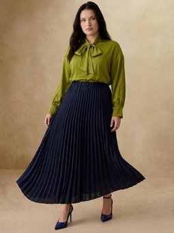 Büyük Beden Exclusive Etek Lacivert F1 Rs