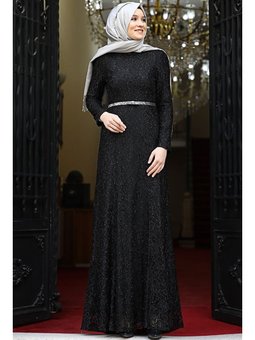 Hayal Siyah Abiye Elbise