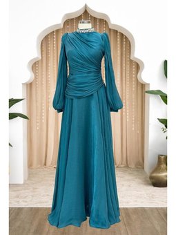 Nergis Petrol Abiye Elbise