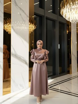 Pembe Sarah Abiye Elbise