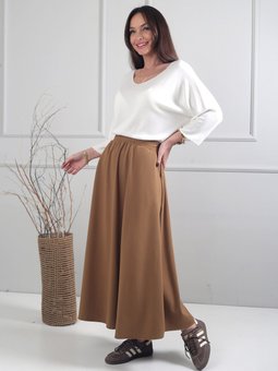 Beli Lastikli Cepli A Kesim Midi Hardal Etek