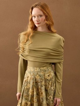 Oysho Büzgü Detaylı Çağla Bluz