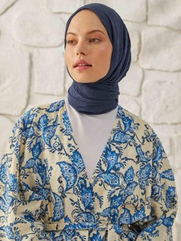 Bambu Lacivert Şal