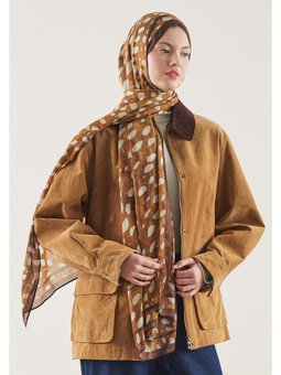 Wıld Fawn Desen Rami Camel Şal