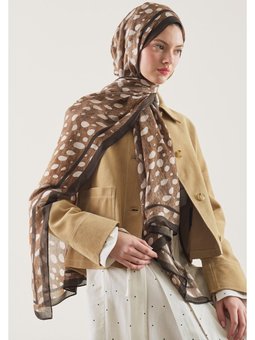 Wıld Fawn Desen Rami Vizon Şal
