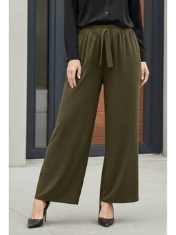 Haki Bol Paça Sandy Pantolon