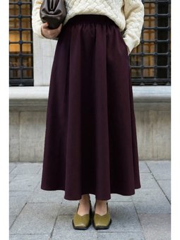 Cepli Kloş Duble Mürdüm Etek