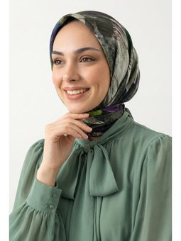 Renkli Fırça Desenli Füme Soft Pamuk Eşarp