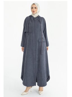 Sahra Cupra Kemer Detaylı Ferace Füme