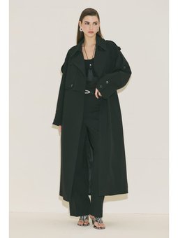 Lımıted Edıtıon Geniş Kol Siyah Trençkot