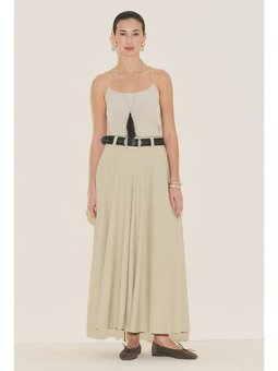 Pantolon Etek Formlu Geniş Yeşil