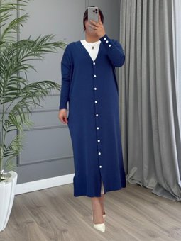 Triko Lacivert Hırka