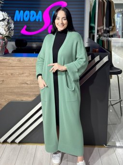 Triko Mint Yeşili Hırka