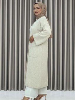 Triko Taş Rengi Hırka