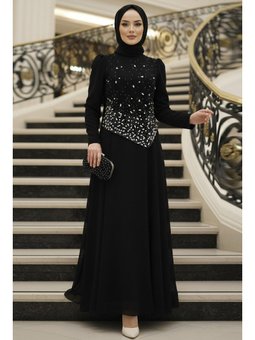 Boncuk Detaylı Siyah 4832s