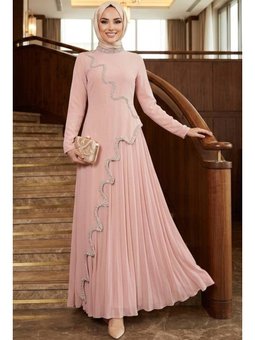 Boncuk İşlemeli Pudra 55741pd