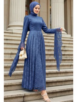 Dantelli İndigo Mavisi 6294ım