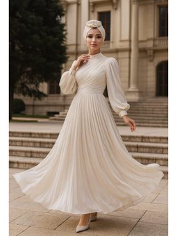 Drape Detaylı Krem 44081kr