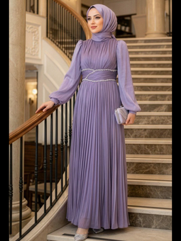 Drape Detaylı Lila 54041lıla
