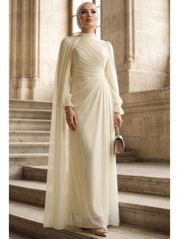 Pelerin Detaylı Krem 4875kr