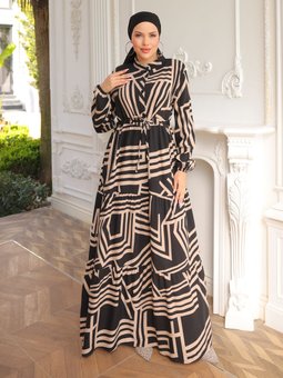 Büyük Beden Bisküvi Elbise