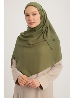 Büyük Şifon Haki Eşarp