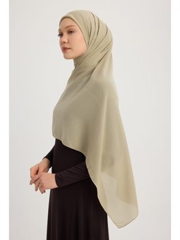 Büyük Şifon Yağ Yeşili Eşarp