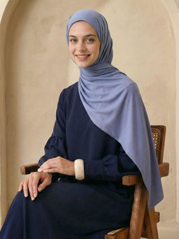 Premium Penye Şal Kot Mavi