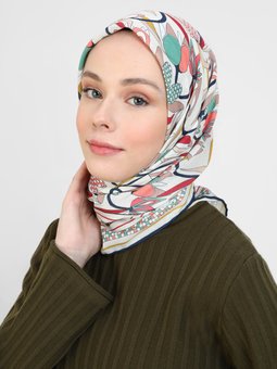 Vintage Soft Çok Renkli Eşarp