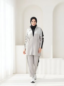 Gri Spor Şık Ve Rahat Takım