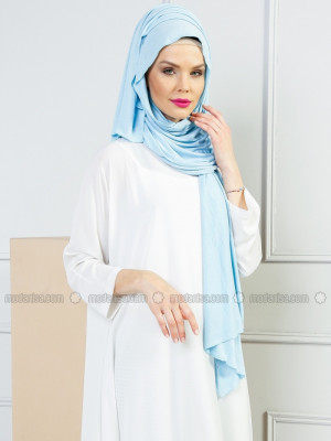 Jersey Penye Bebe Mavisi Şal