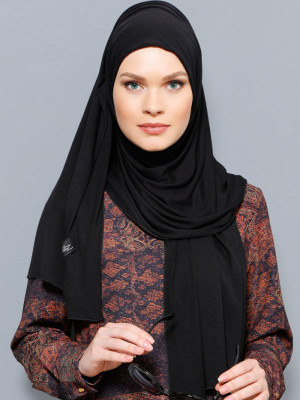 Jersey Penye Siyah Şal
