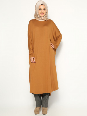 Penye Salaş Hardal Tunik