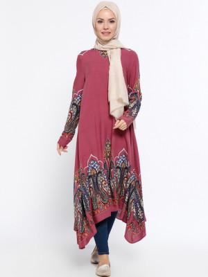 Desenli Gül Kurusu Tunik