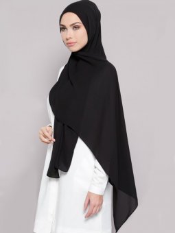 Krep Siyah Şal