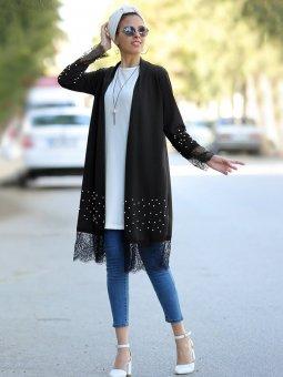 Tunik&Ceket İkili Siyah Takım