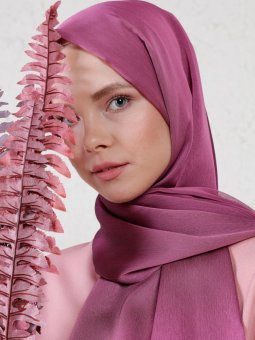 Çift Kat Janjan Abiye Gül Kurusu Şal