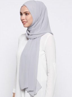Elit Şifon Gri Şal