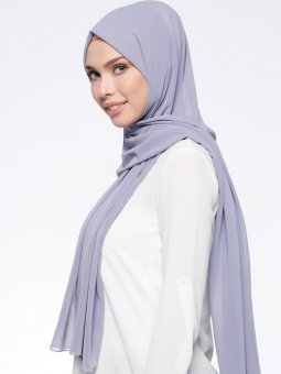 Elit Şifon Açık Lila Şal